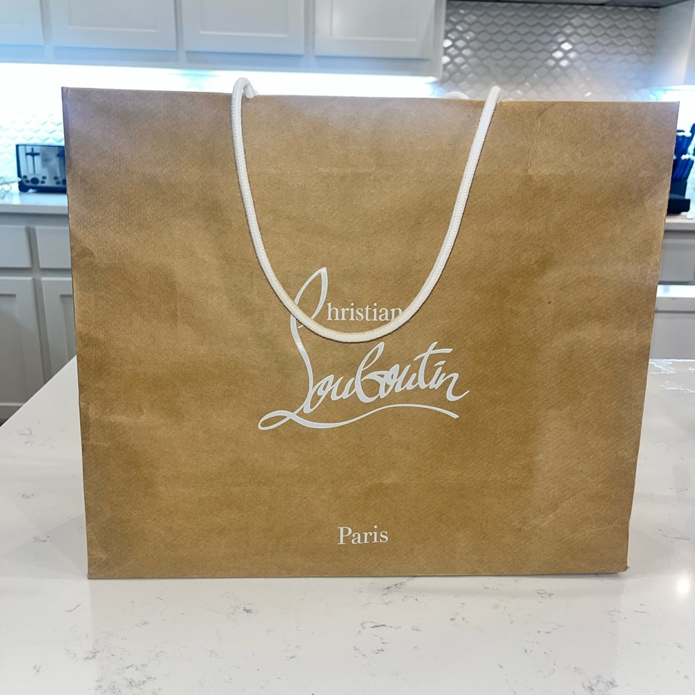 Christian Louboutin Brown Shopping Bag